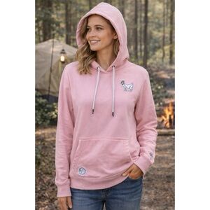 GOAT USA Hoodie Sweatshirt Chuck the Goat Pullover Pink Sz XS